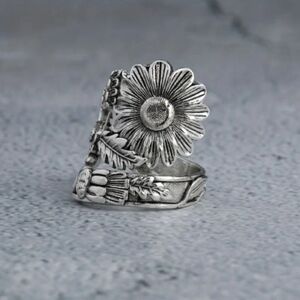 Sunflower Spoon Ring